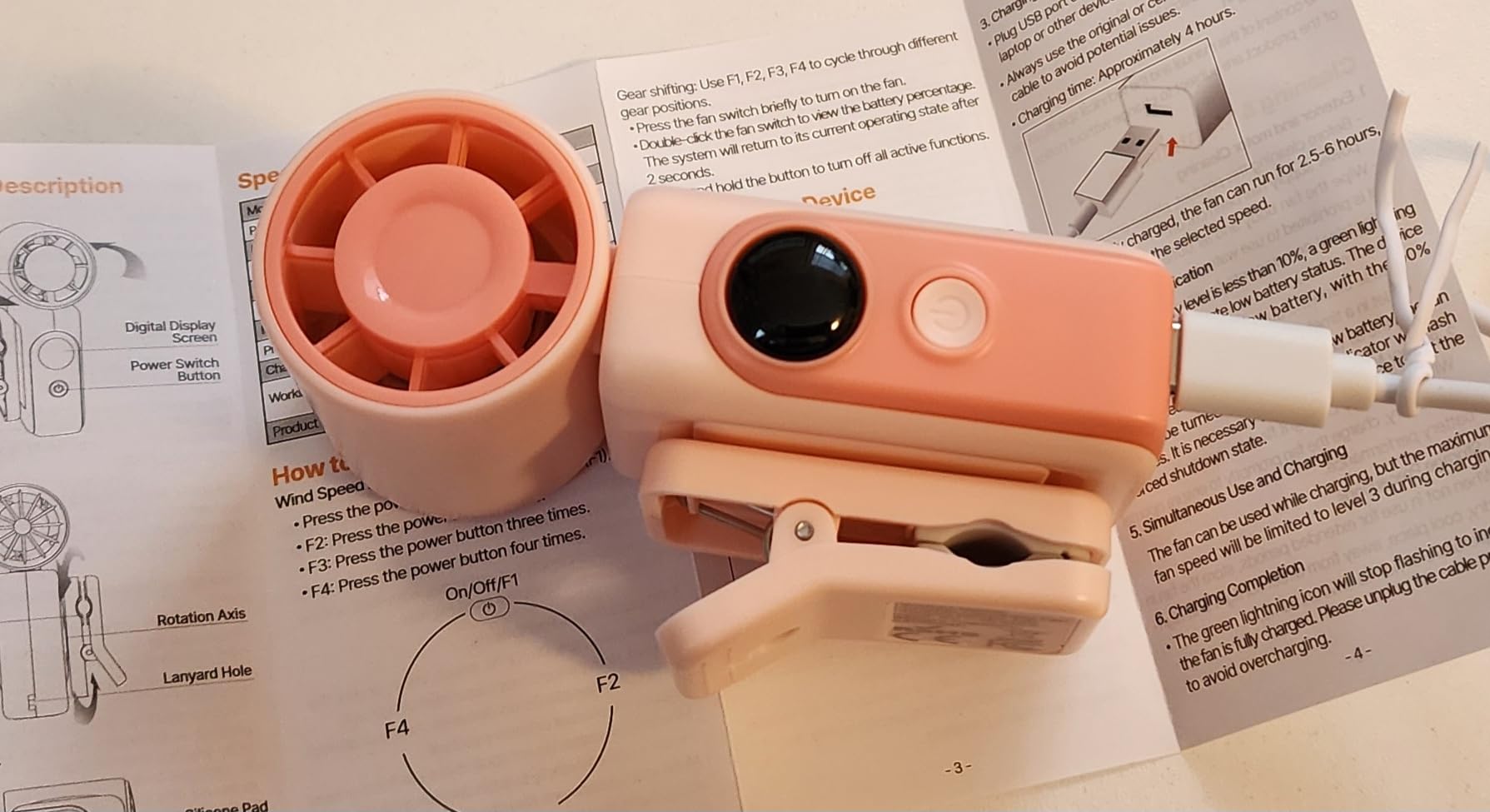 Hotsales Clip-On Portable Fan for Strollers, Handheld Turbo Fan for Travel customer photo 2