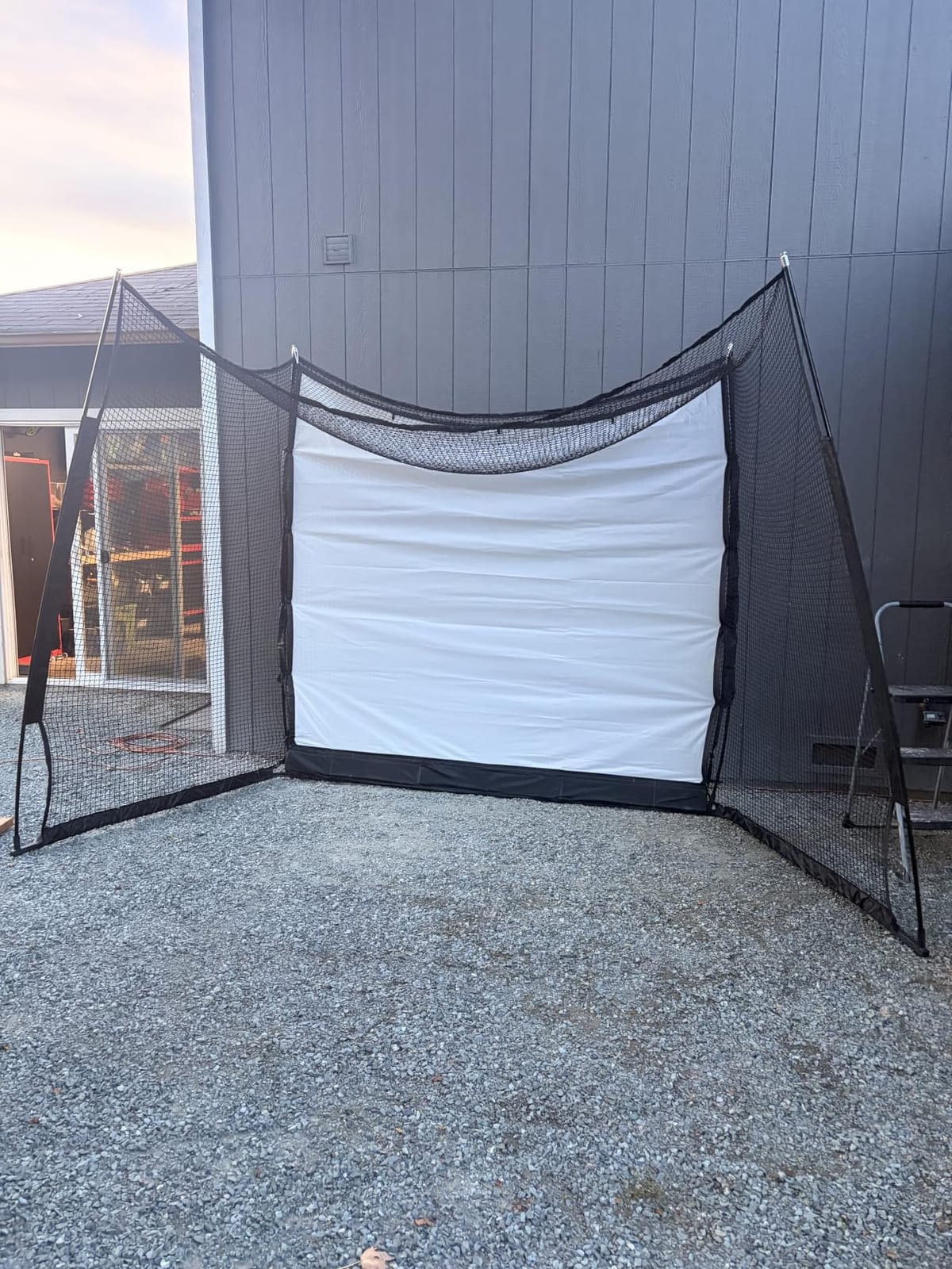 Golf Hitting Net with Projection Screen, 11 ft W x 8 ft H customer photo 1