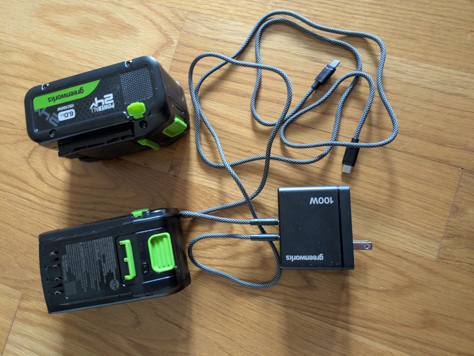 Greenworks 48V (24V x 2) 520CFM Leaf Blower/Vacuum, (2) 6.0 Ah Batteries customer photo 2