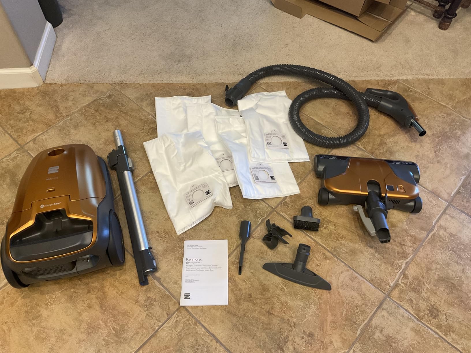 Kenmore 600 Series Bagged Canister Vacuum with Hair Eliminator Brushroll | Pet Friendly, POP-N-GO, Pet PowerMate, HEPA Filter, Performance Indicator, Extended Reach, Auto Cord Rewind - BC4039 customer photo 2
