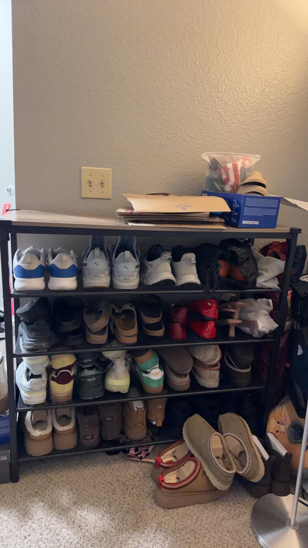 VASAGLE 5-Tier Shoe Rack, 18-24 Pairs, Metal Mesh customer photo 1