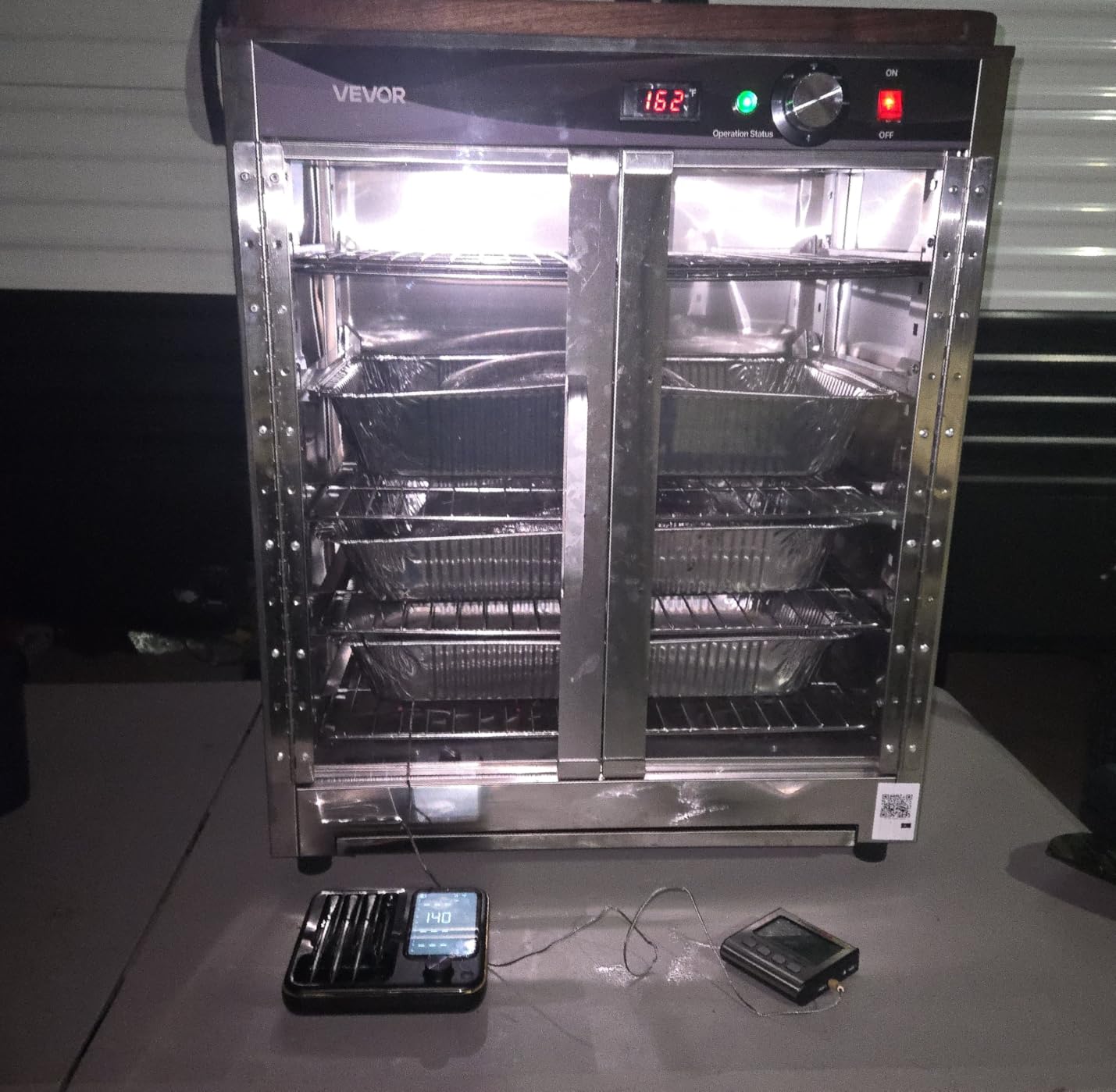 VEVOR Electric Hot Box Food Warmer, 16-Tier Commercial Warming Cabinet with Water Tray, Glass Door and Adjustable Shelves, Stainless Steel Food Warmer Cabinet, for Restaurant, Kitchen, Pizza, Chicken | for Restaurant, Kitchen, Pizza, Chicken, Food Cabinets with Water Tray, Glass Door and Adjustable Shelves, Stainless Steel customer photo 2