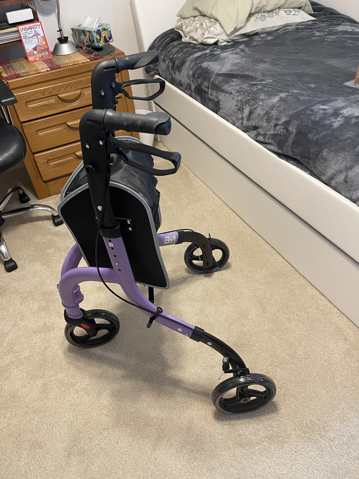 HOMLAND Foldable 3 Wheel Walkers for Seniors, Lightweight 10.4 lb customer photo 1