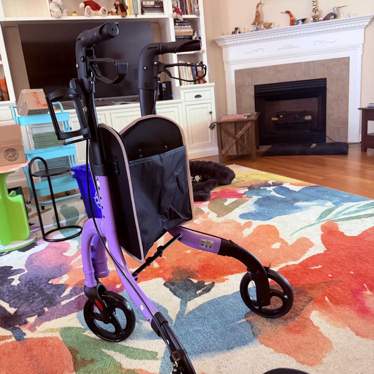 HOMLAND Foldable 3 Wheel Walkers for Seniors, Lightweight 10.4 lb customer photo 2