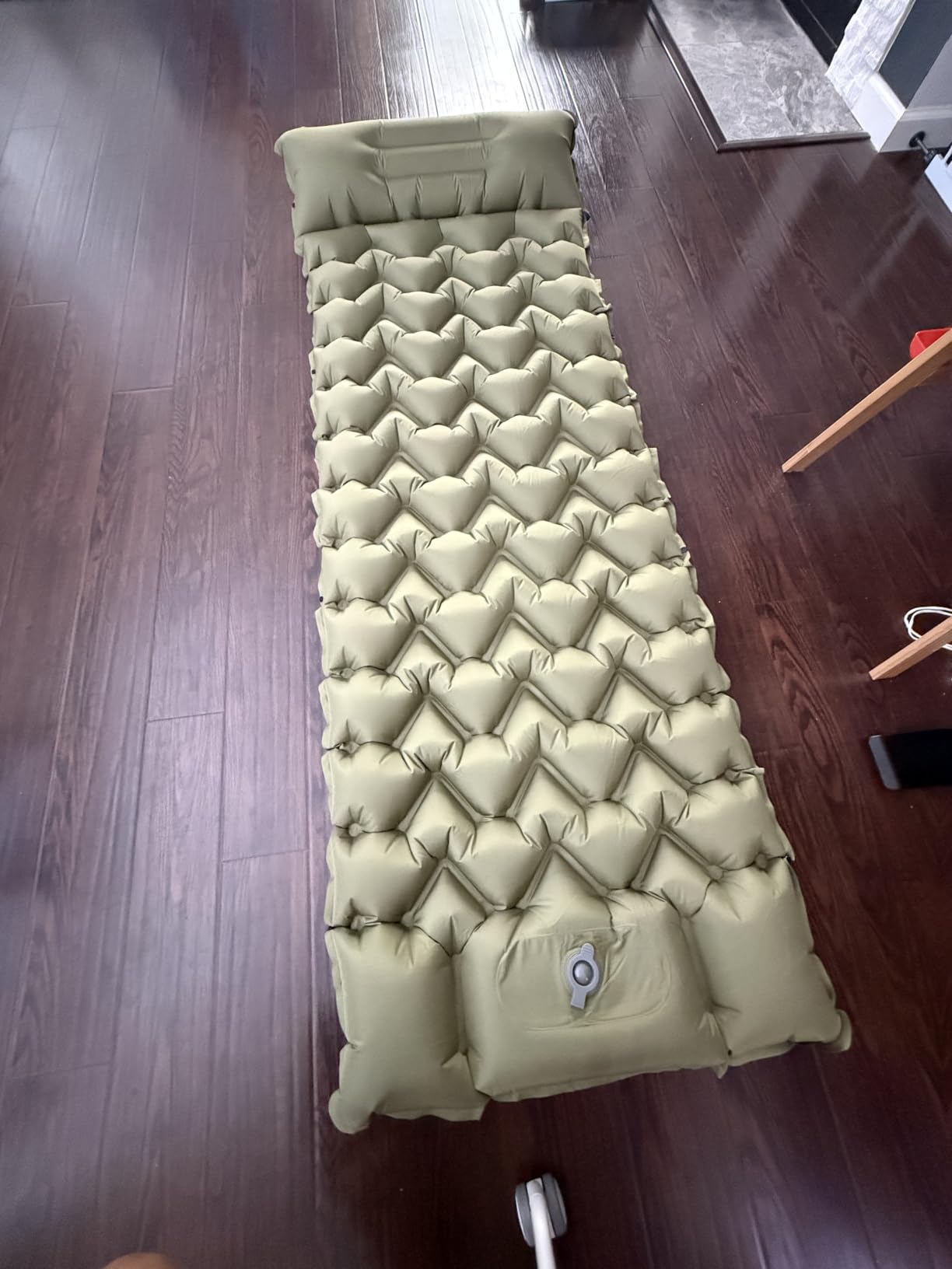 4-Inch Camping Sleeping Pad with Foot Pump and Pillow customer photo 2