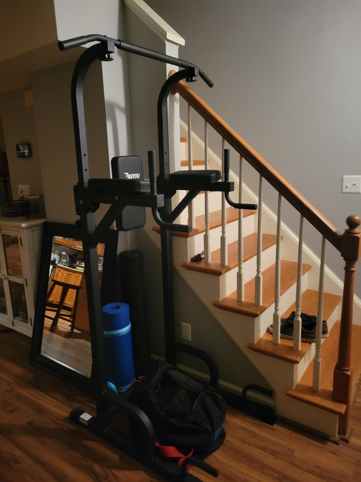 PASYOU Adjustable Squat Power Rack for Home Gym customer photo 1
