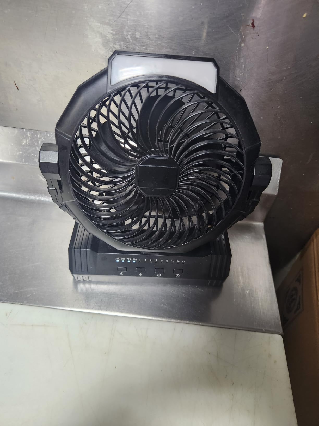 KopBeau Portable Camping Fan, 20000mAh Battery Operated Tent Fan with Light customer photo 1