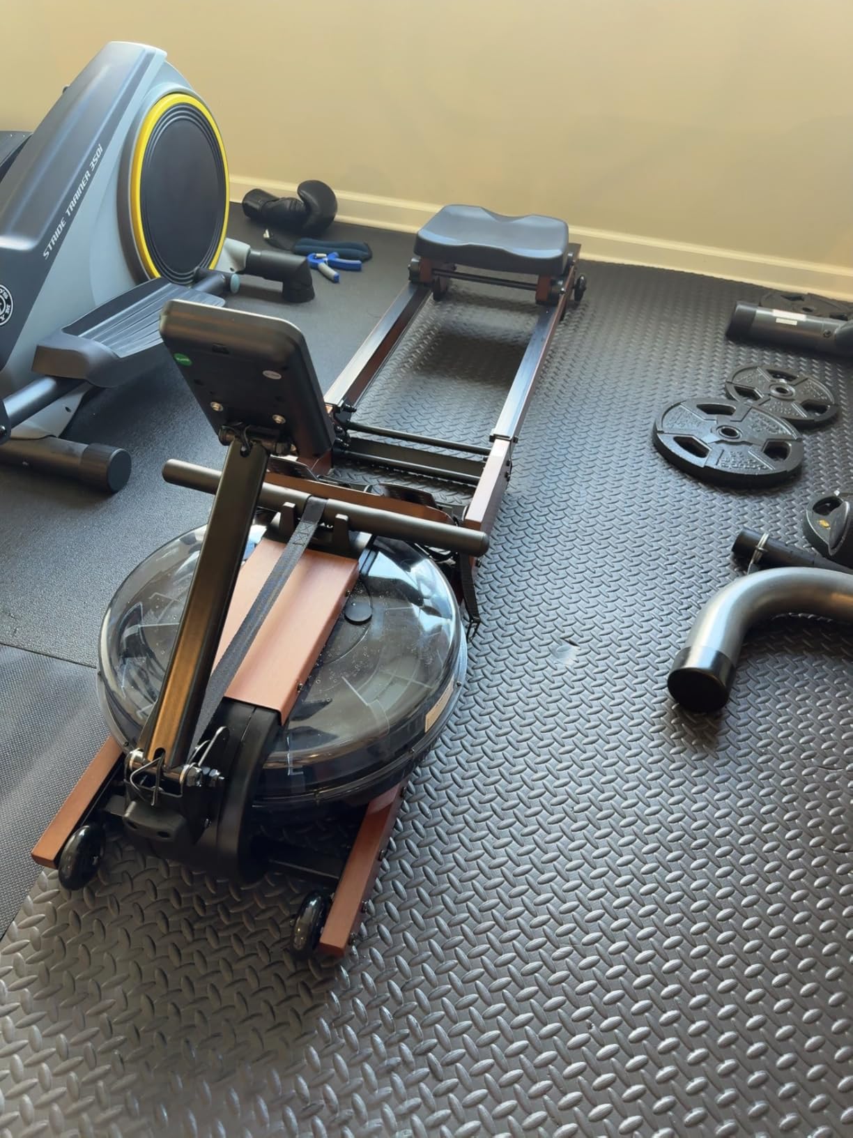Dripex Water Rowing Machine, Foldable Rowing Machines for Home, Max 400 LBS customer photo 1