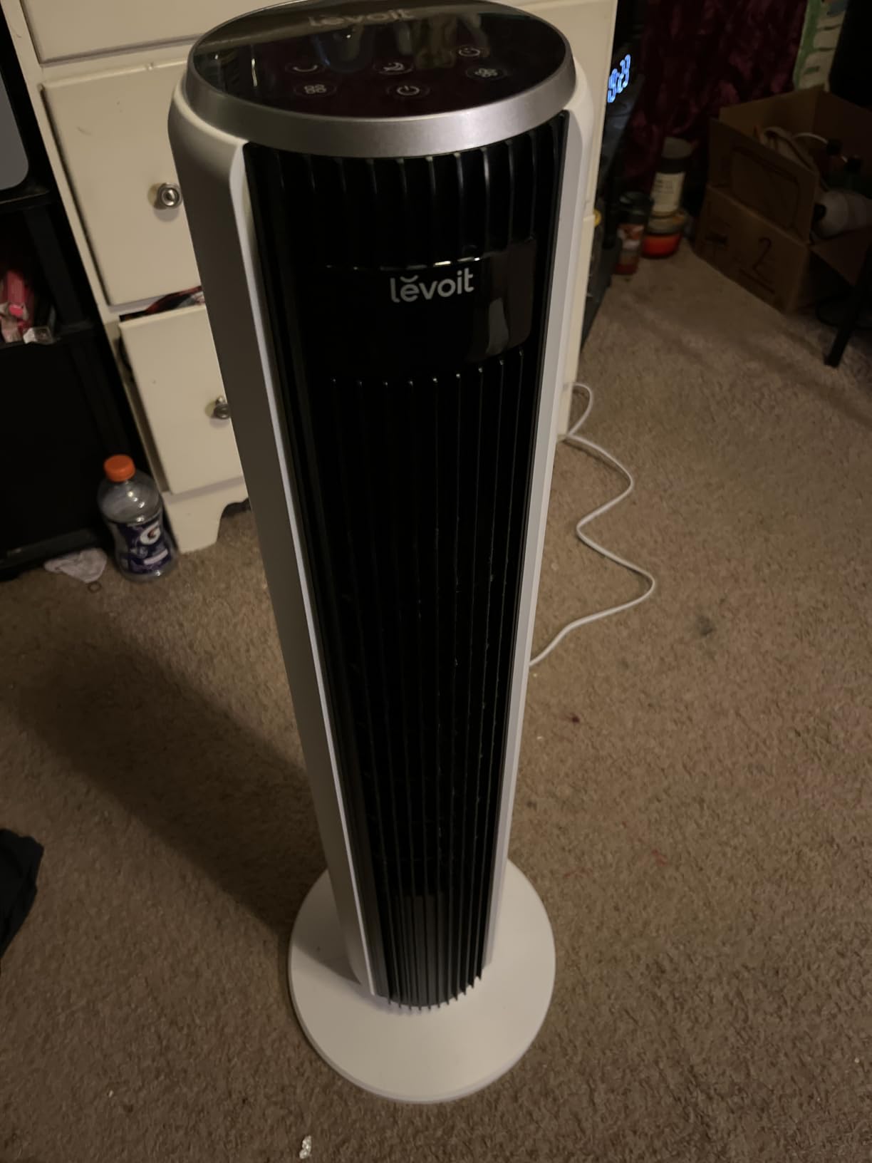 Levoit Tower Fan for Bedroom, Standing Fan with 36”-47” Adjustable Height customer photo 2