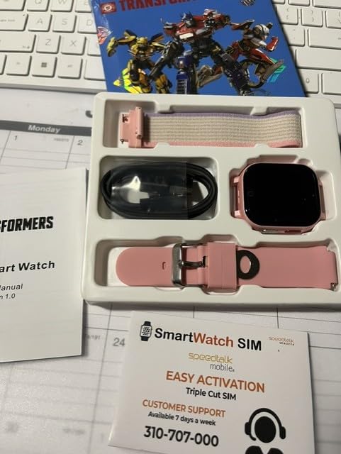 4G Kid Phone Watch with SIM Card, Kids Smart Watch for Boys Girls customer photo 1