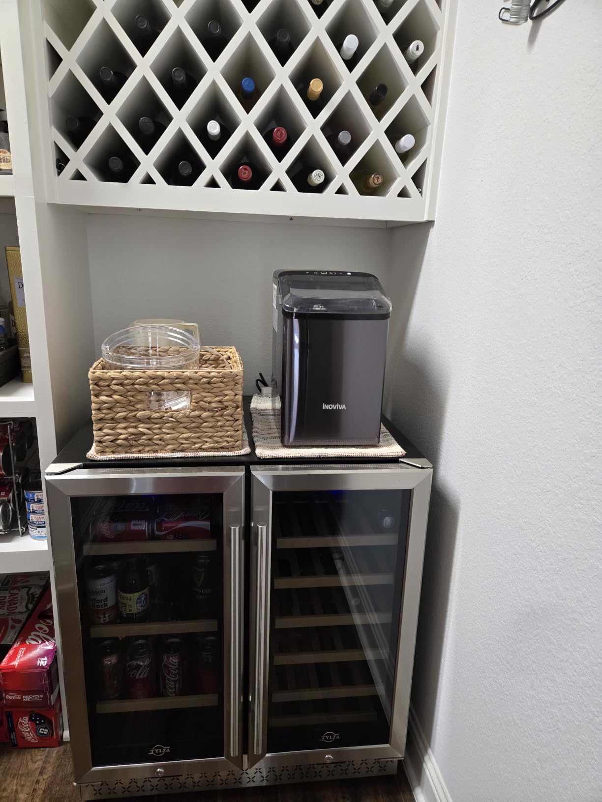 Tylza Countertop Display Fridge 2.7 Cu.Ft Double Glass Door customer photo 1