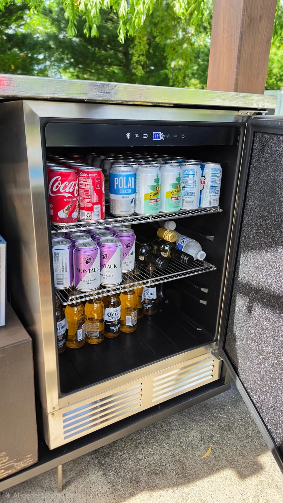 Tylza Countertop Display Fridge 2.7 Cu.Ft Double Glass Door customer photo 2