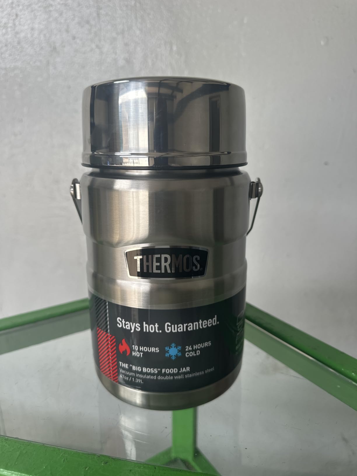 THERMOS Stainless King Food Jar with Bowl, 24oz, Matte Steel customer photo 1