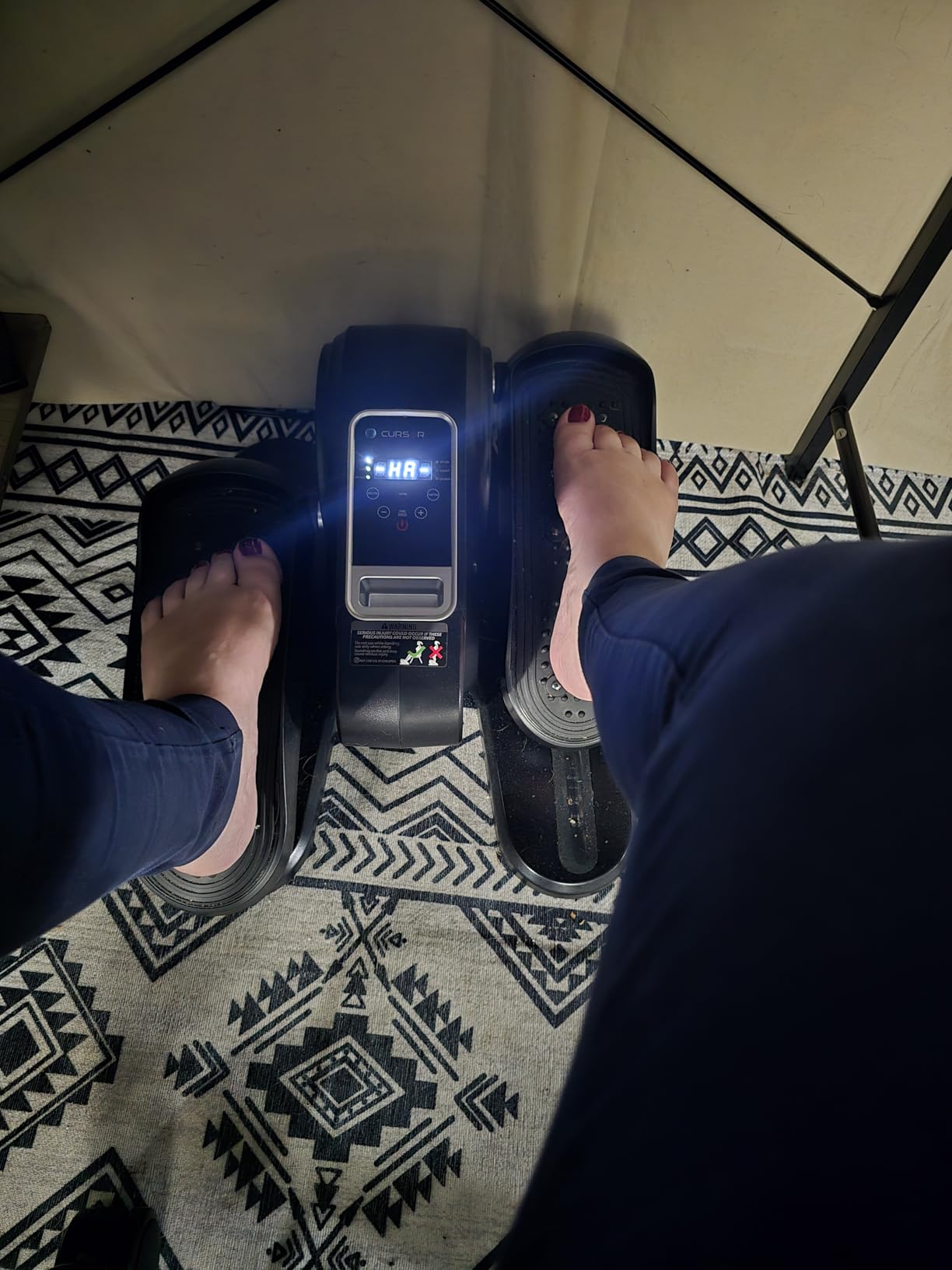 Under Desk Elliptical Machine Seated Pedal Exerciser customer photo 1