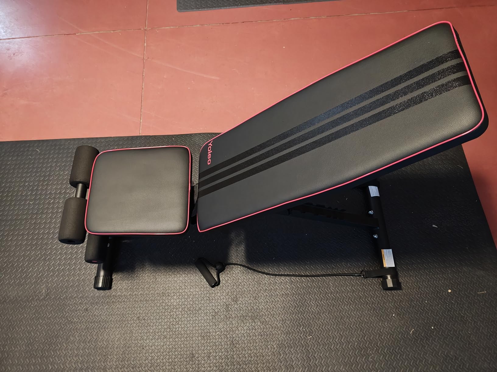 YOLEO 6-in-1 Weight Bench Set, 880LBS Adjustable Bench with Rack & Curl Pad customer photo 1