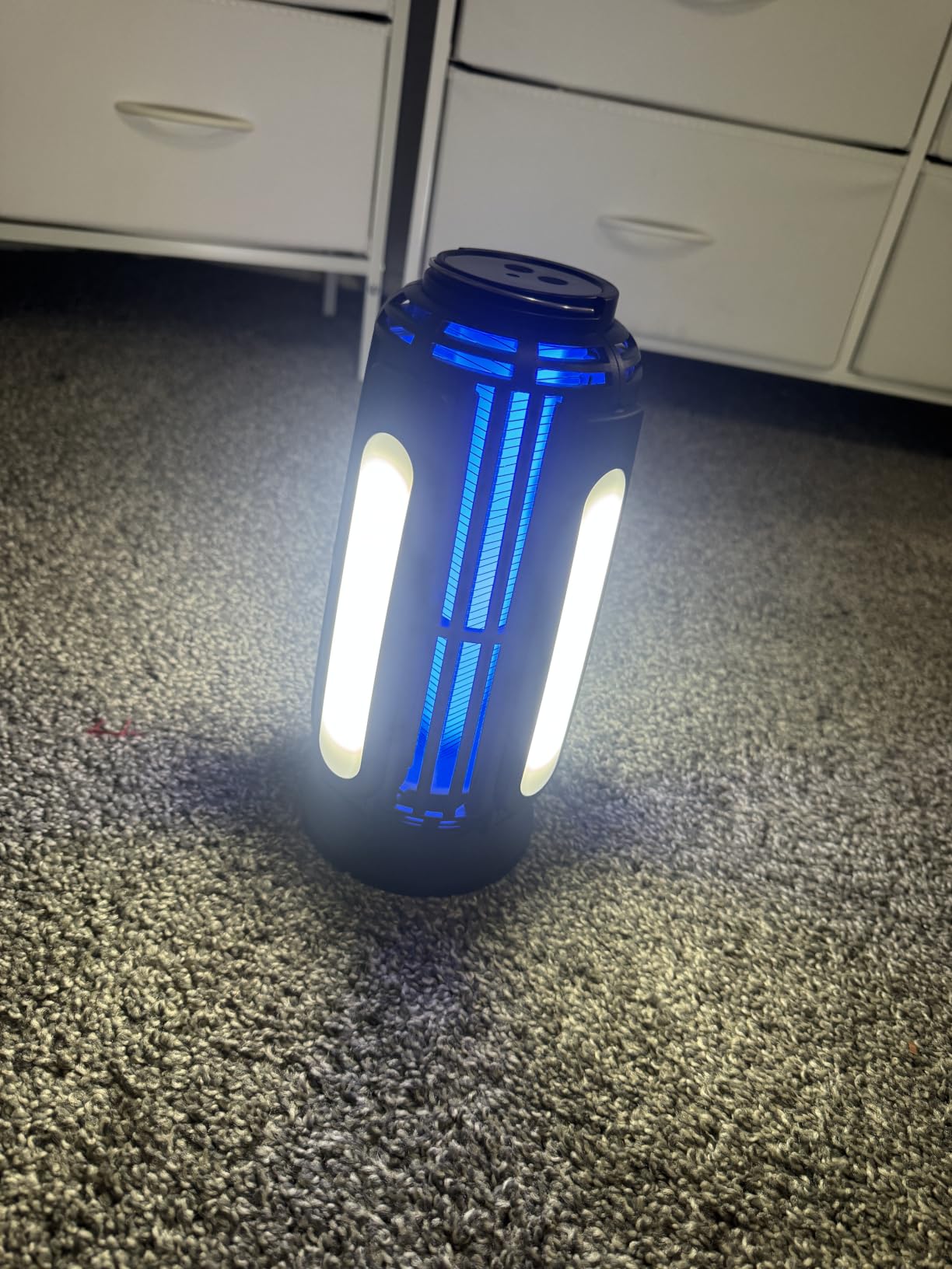 2 Pack Solar Bug Zapper Outdoor – 5000mAh Battery, 4200V Mosquito Zapper, USB-C Rechargeable & 4-Sided Solar Panels, Waterproof Portable Fly Zapper with LED Light for Patio, Garden, Camping, Backyard customer photo 1