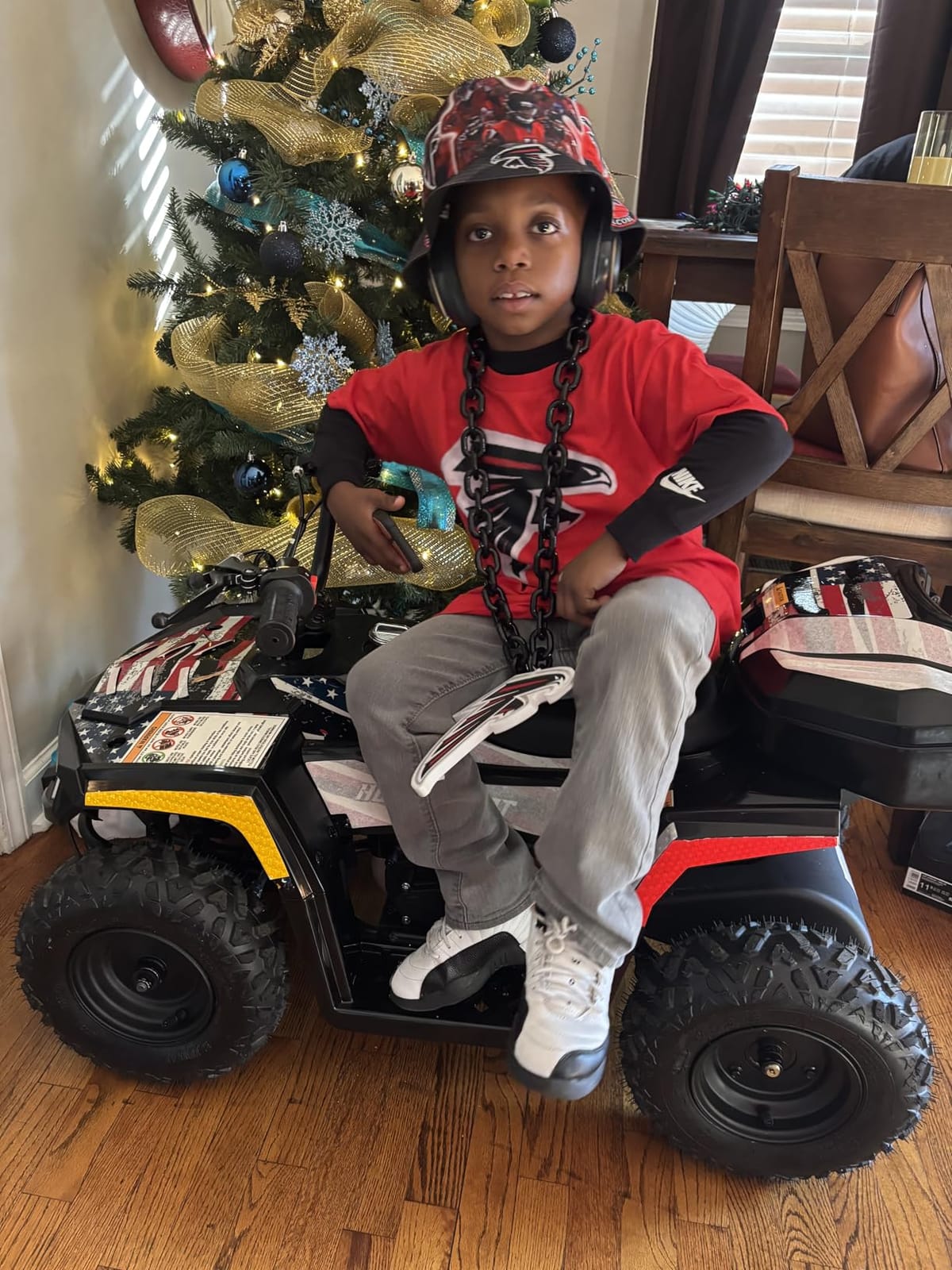 MOSTA 40cc Gas Four Wheelers, Gas Powered ATV for Kids, Flage customer photo 2
