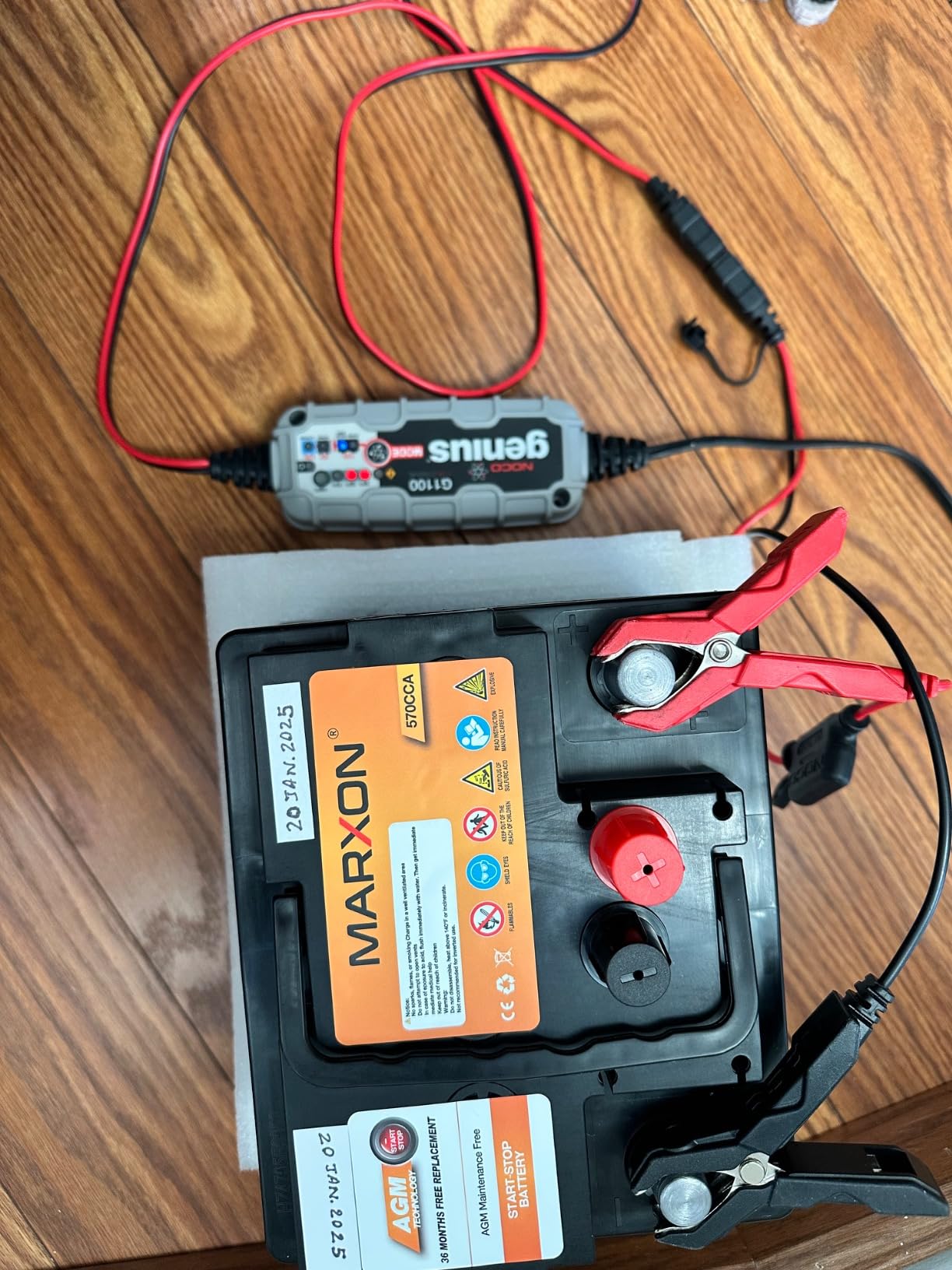 Group 24F Car Battery 12v 70AH 710CCA, 120RC AGM Maintenance Free customer photo 1