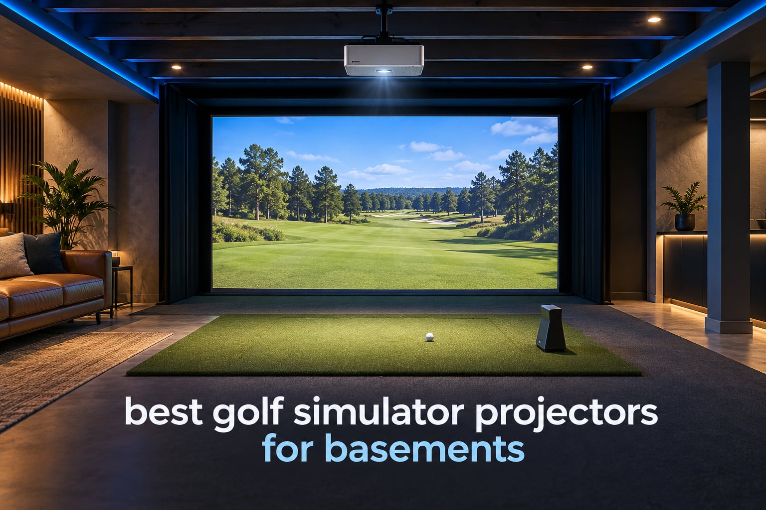 best golf simulator projectors for basements