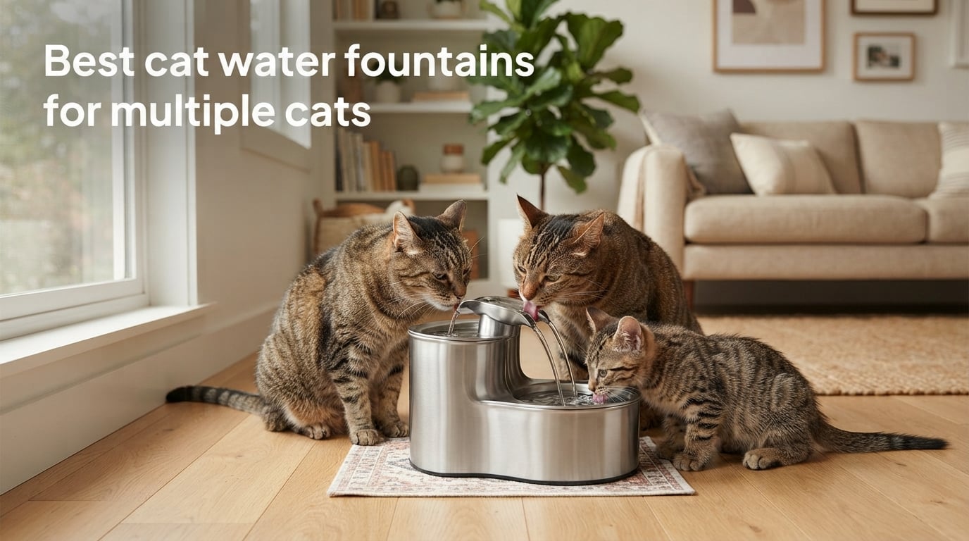 Best cat water fountains for multiple cats
