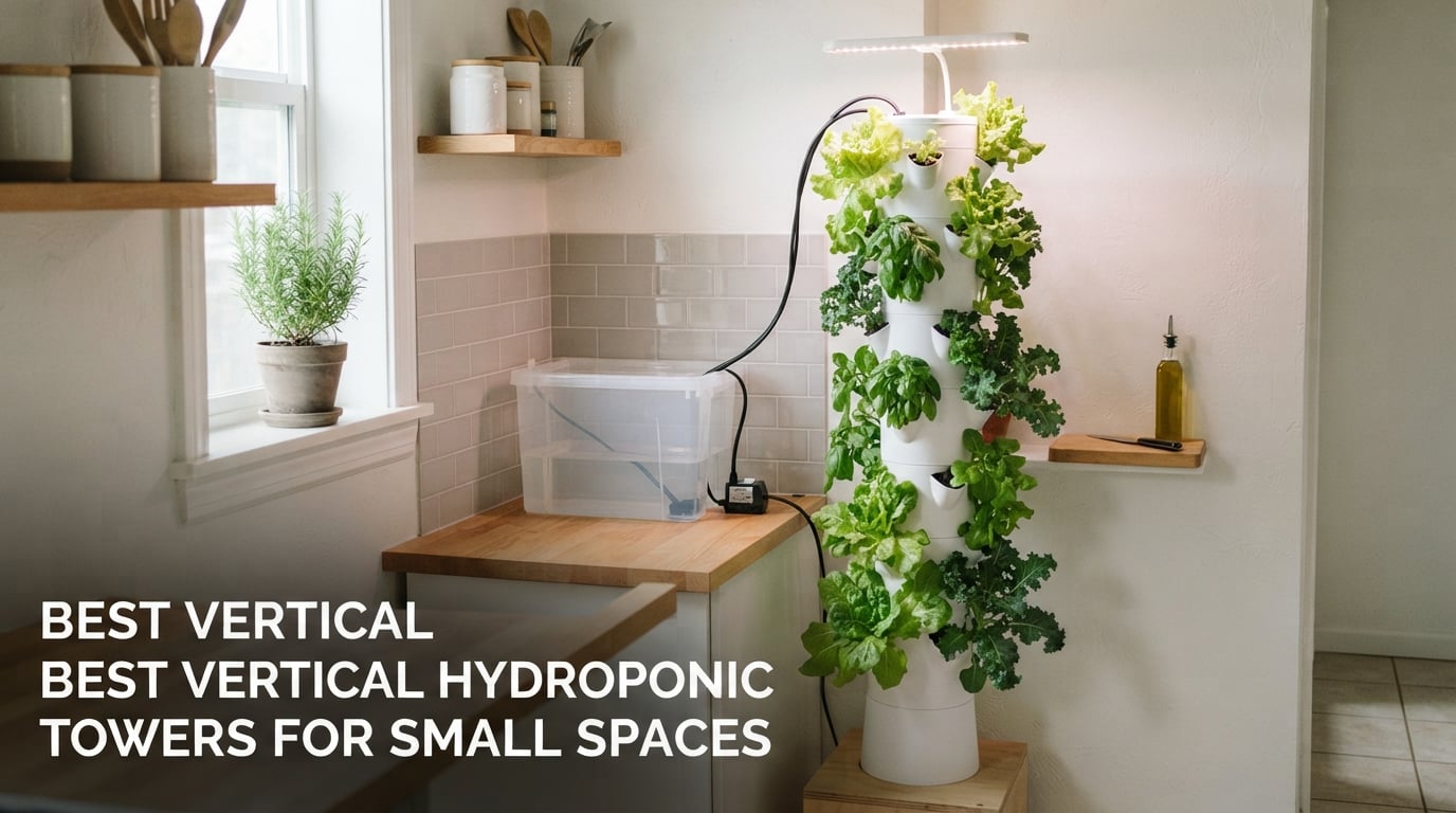 best vertical hydroponic towers for small spaces
