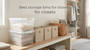 Best storage bins for closets