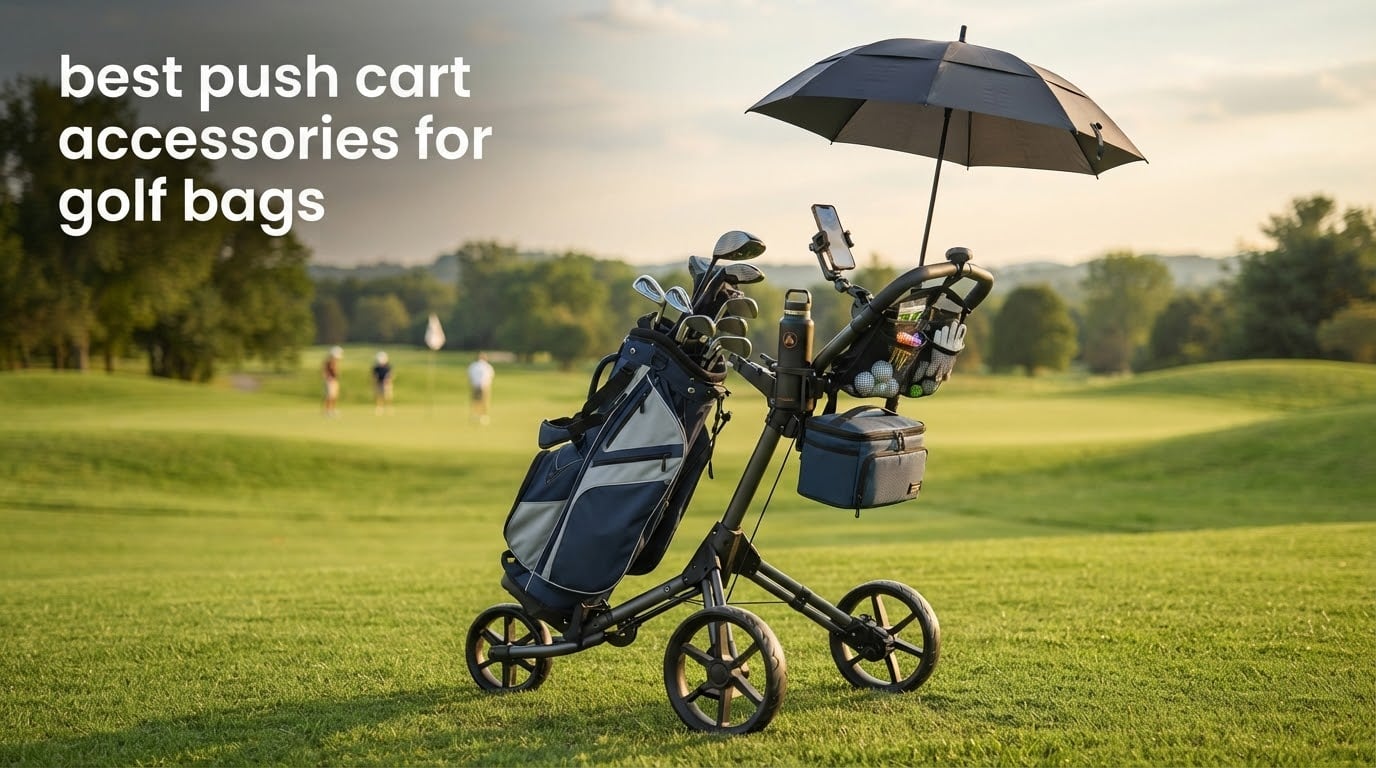 best push cart accessories for golf bags