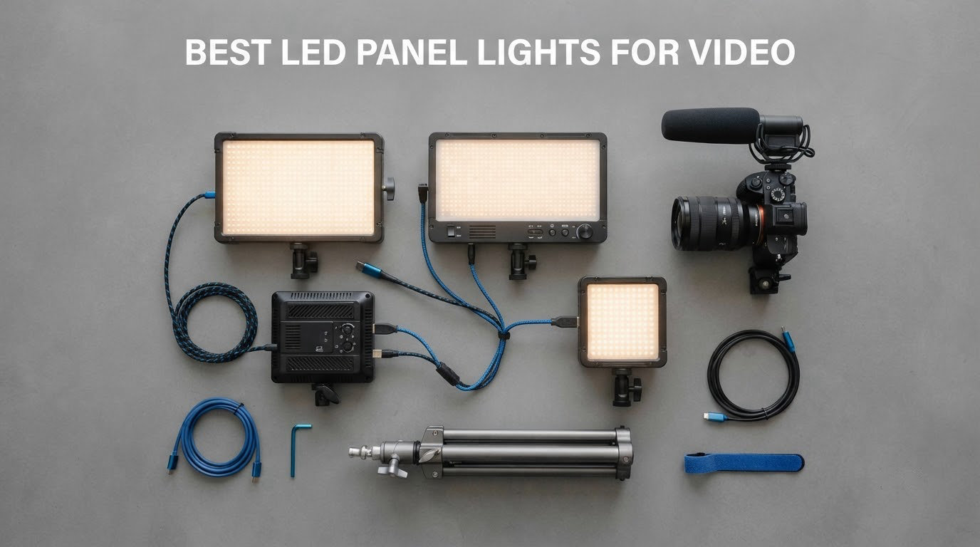 best led panel lights for video