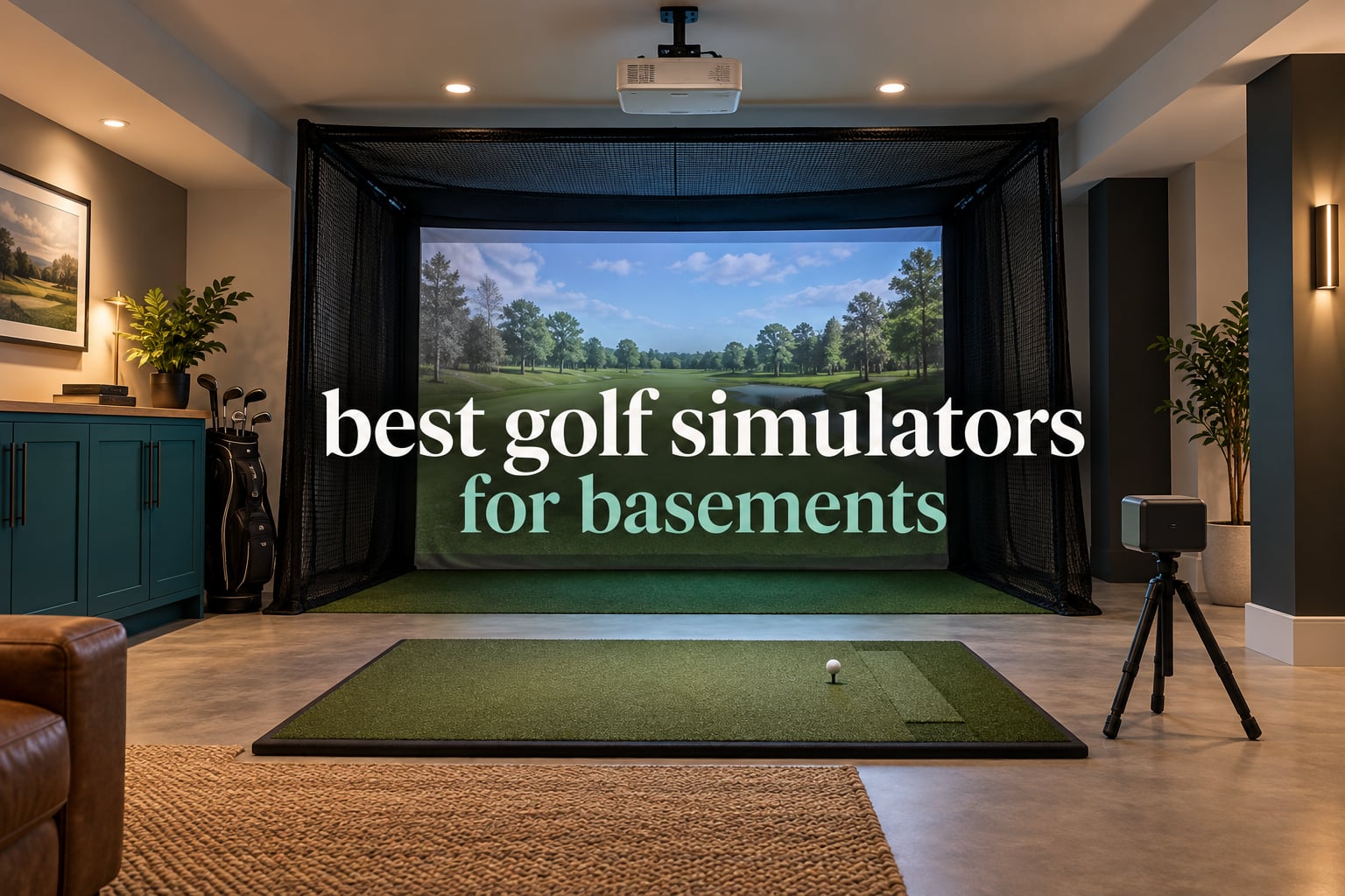 best golf simulators for basements