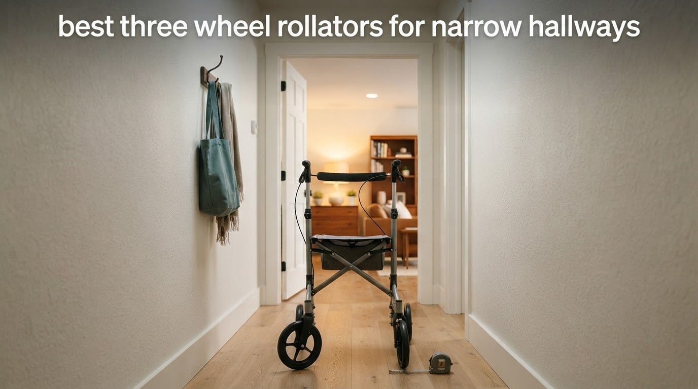 best three wheel rollators for narrow hallways