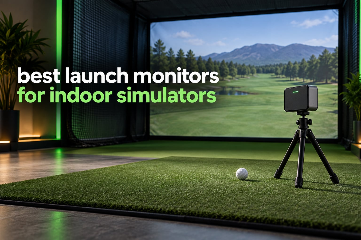 best launch monitors for indoor simulators