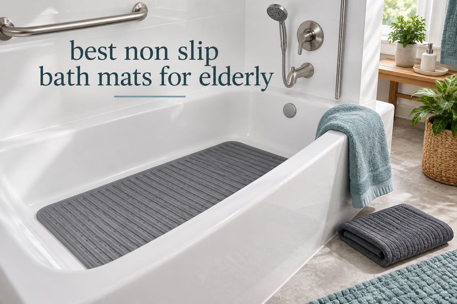 best non slip bath mats for elderly