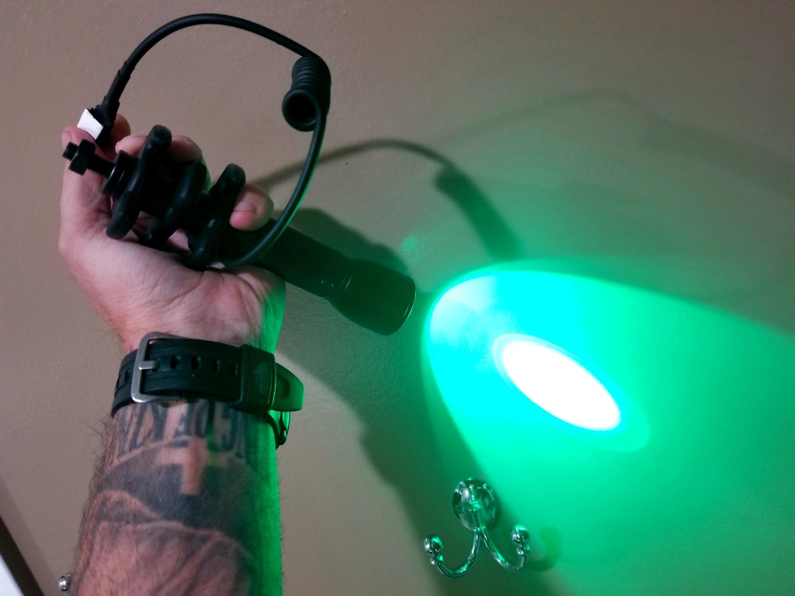 New Archery Products NAP Apache Predator Hog Hunting Stabilizer Green LED Light with Pressure Switch customer photo 2