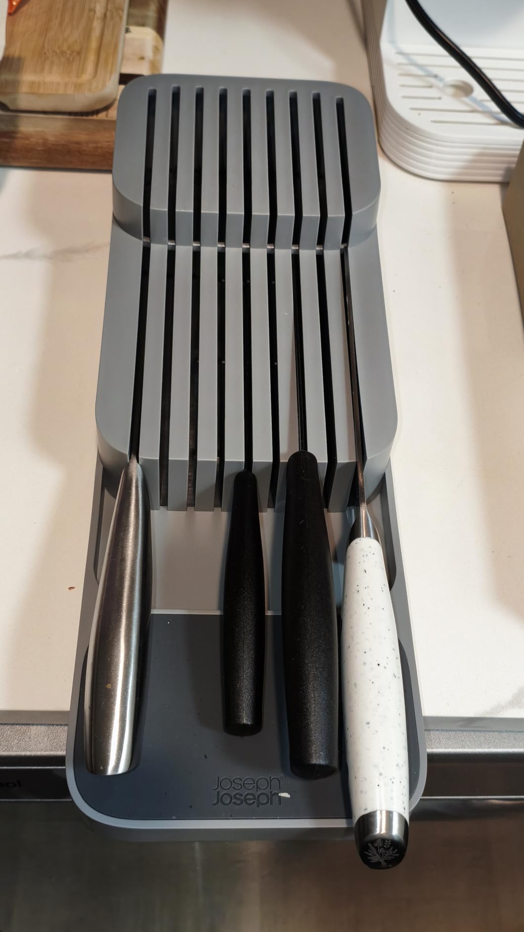 Joseph Joseph DrawerStore Knife Organizer, holds up to 9 knives, Kitchen Organization & Drawer Storage – Compact, Gray customer photo 2
