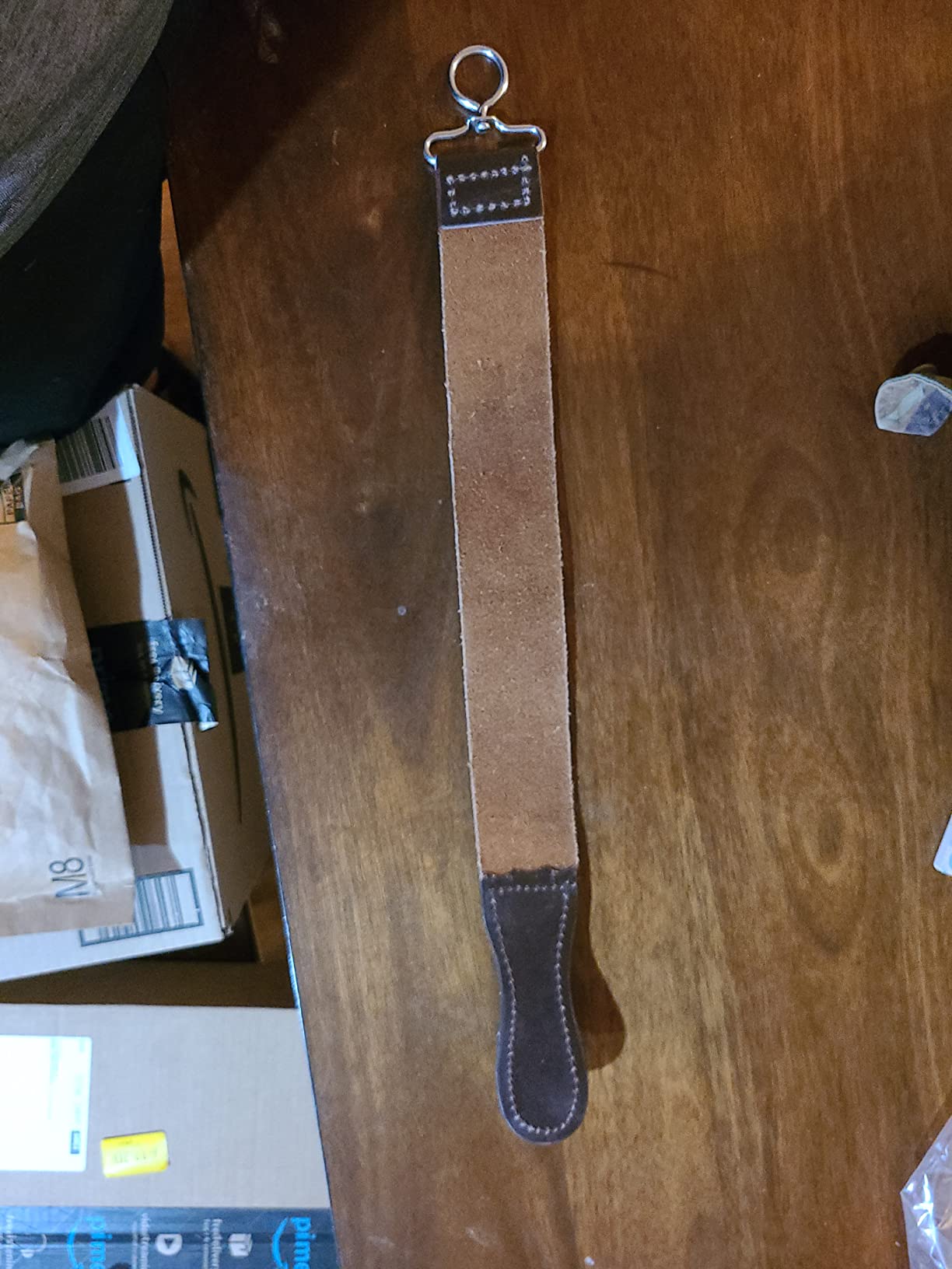 Barber Elite® Genuine Leather Sharpening and Honing Strop 19.75