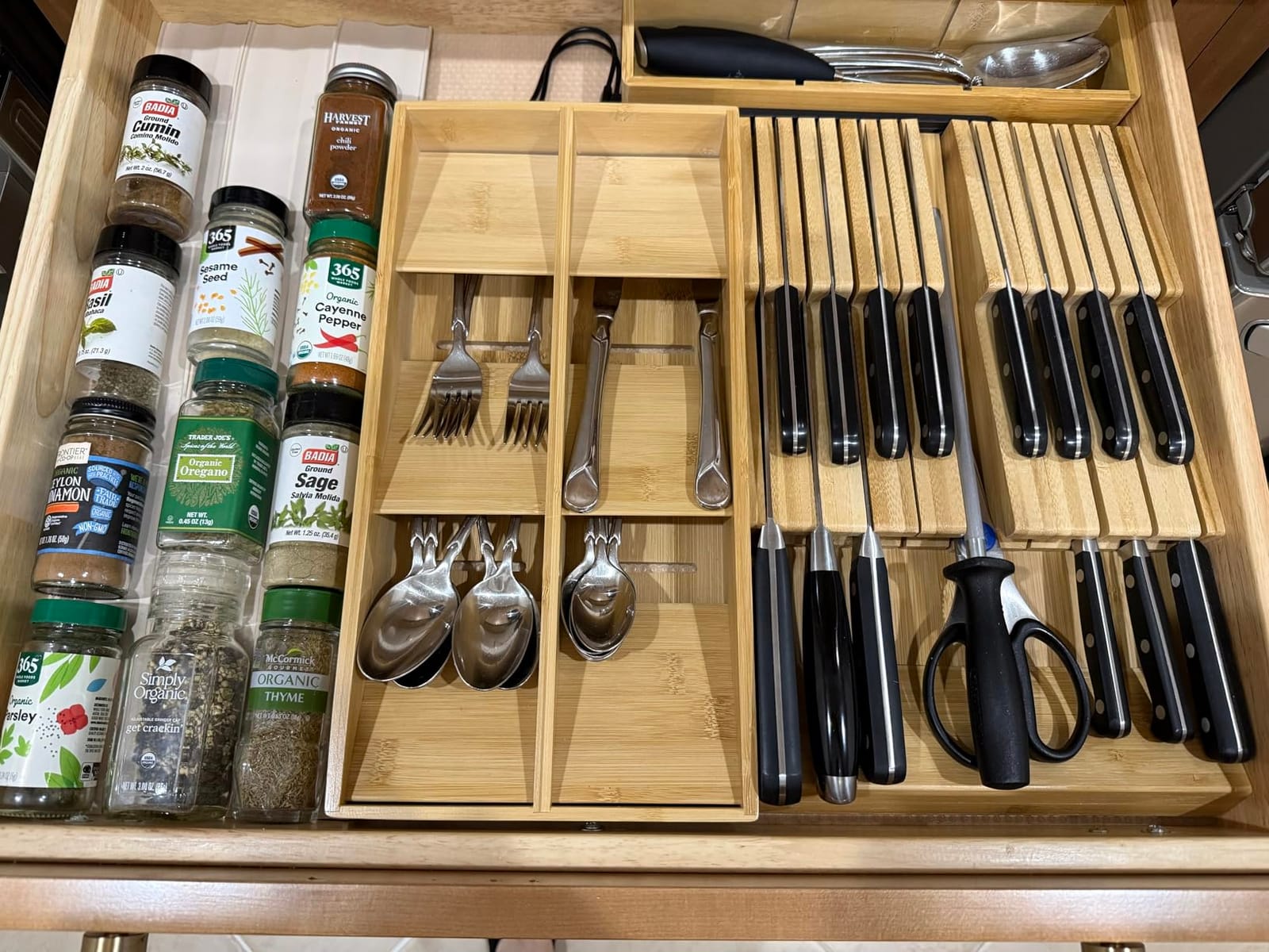 NIUXX Bamboo In-Drawer Knife Block Set for 16 Knives(Not Included) customer photo 1