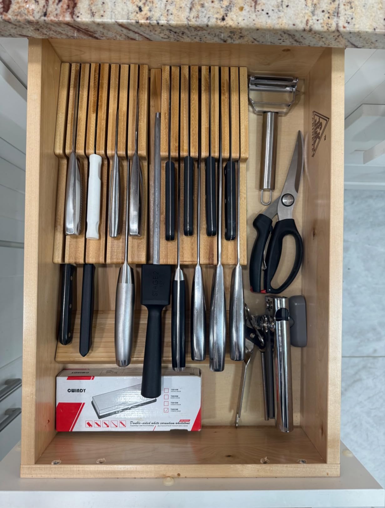 NIUXX Bamboo In-Drawer Knife Block Set for 16 Knives(Not Included) customer photo 2