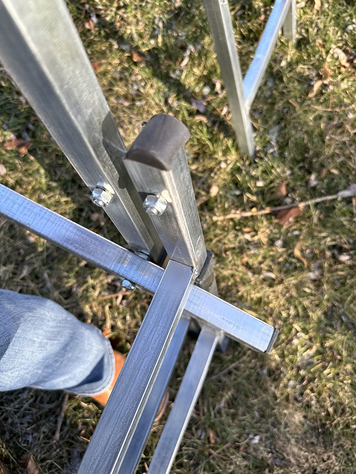 Archery Target Stand for Backyard, Foldable Metal Archery Target Stands for Straw & Point Bag Target Stand - Easy to Carry customer photo 2