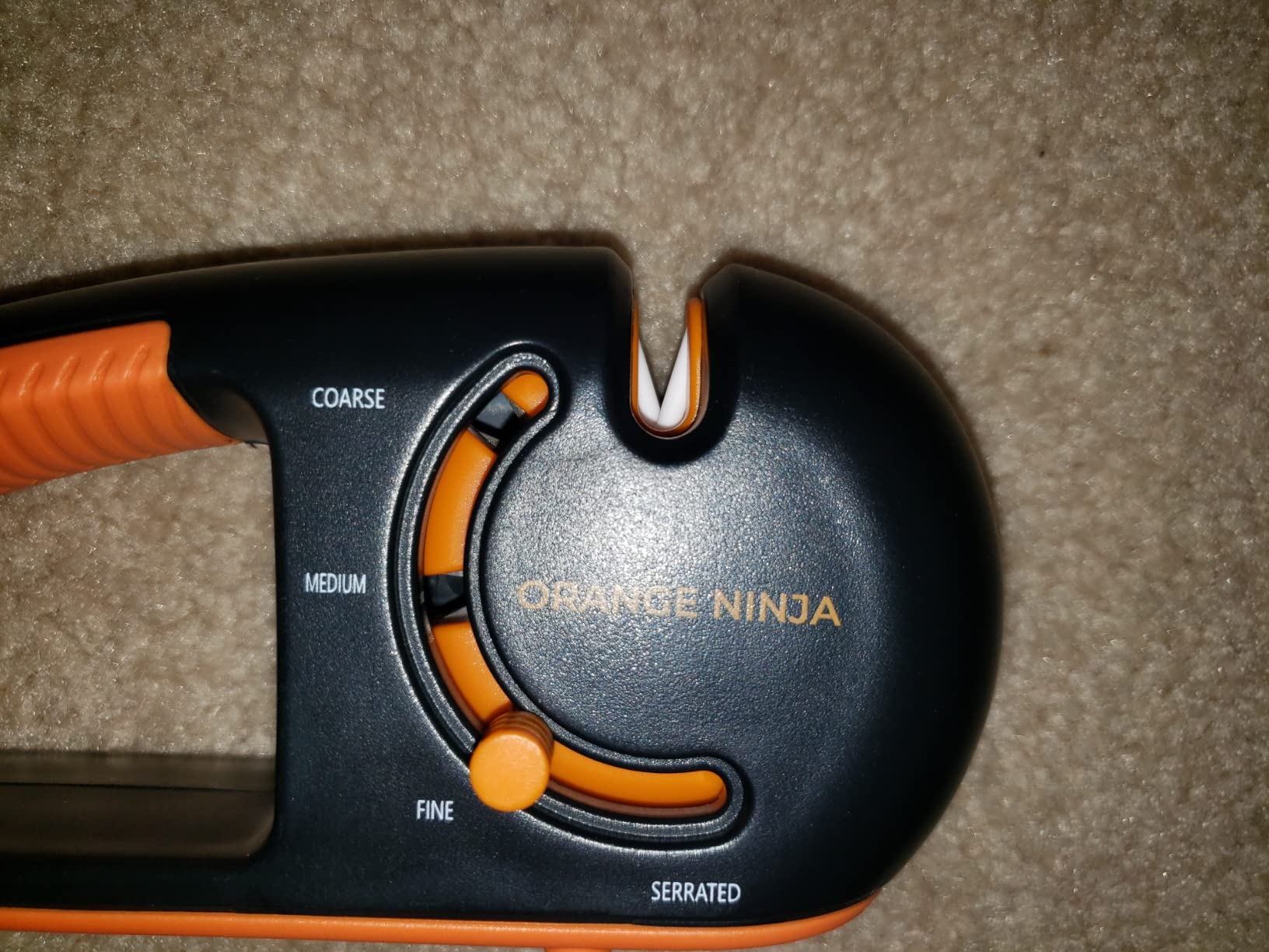 Orange Ninja Serrated & Kitchen Knife Sharpener – 4-Stage Sharpening Tool customer photo 1
