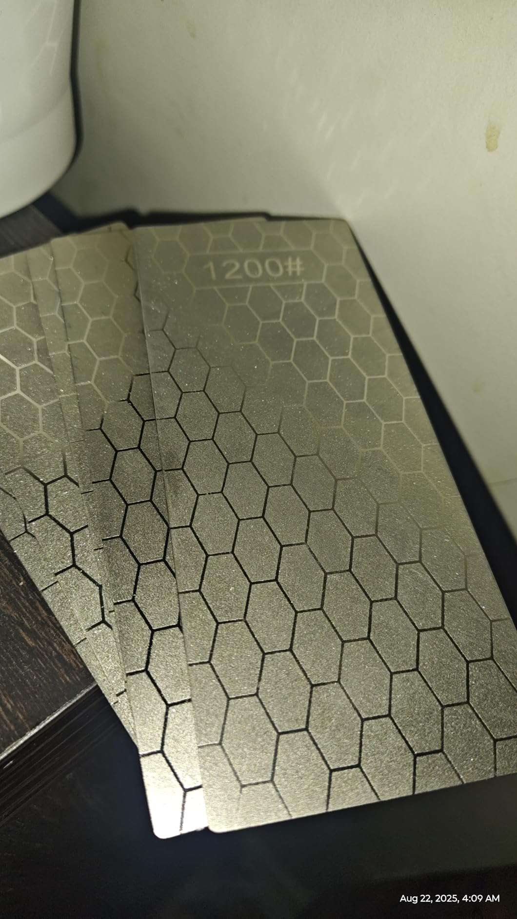Diamond Sharpening Stone, 5 Pcs Knife Sharpening Stone with Extra Fine/Coarse Plate and Non-slip Base, 400/600/800/1000/1200 Grit customer photo 1