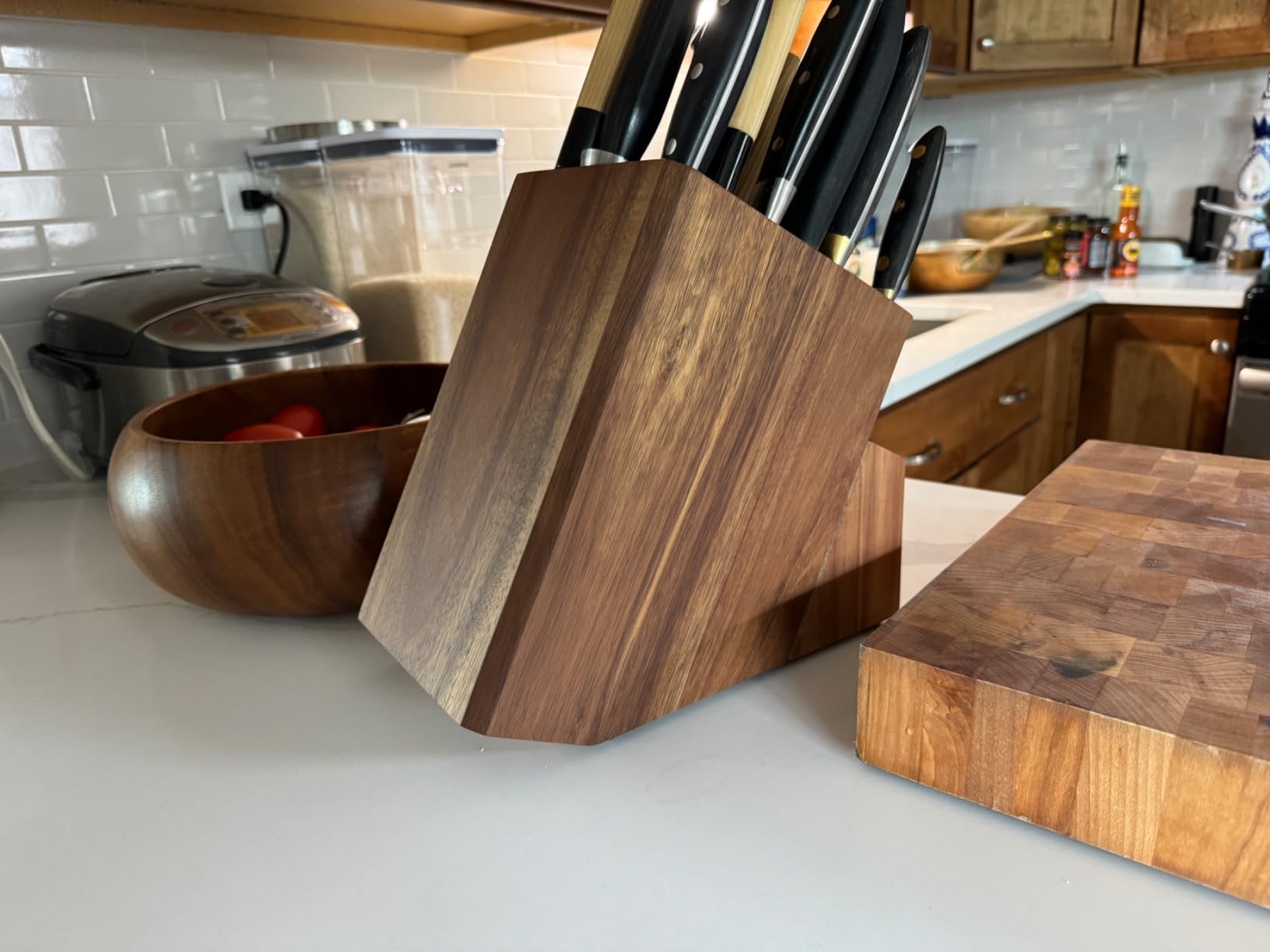 ENOKING Knife Block without Knives, 25 Slots Large Knife Holder customer photo 1