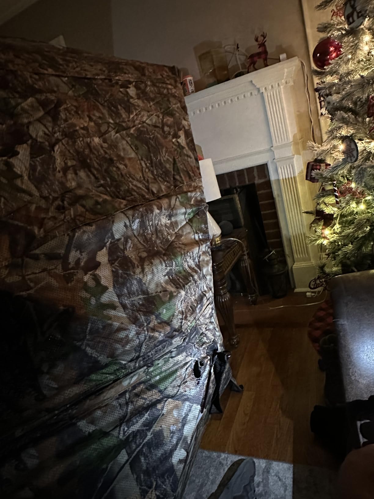 HUNTSEN Portable Hunting Blind - 270°/360°See Through with Floor Mat Dual Door customer photo 1