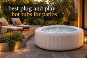 best plug and play hot tubs for patios