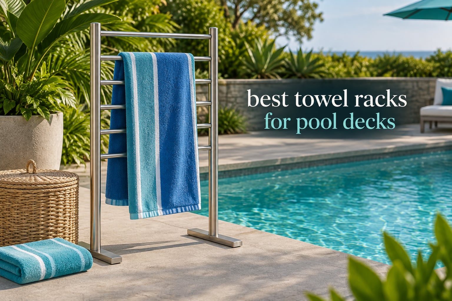 best towel racks for pool decks