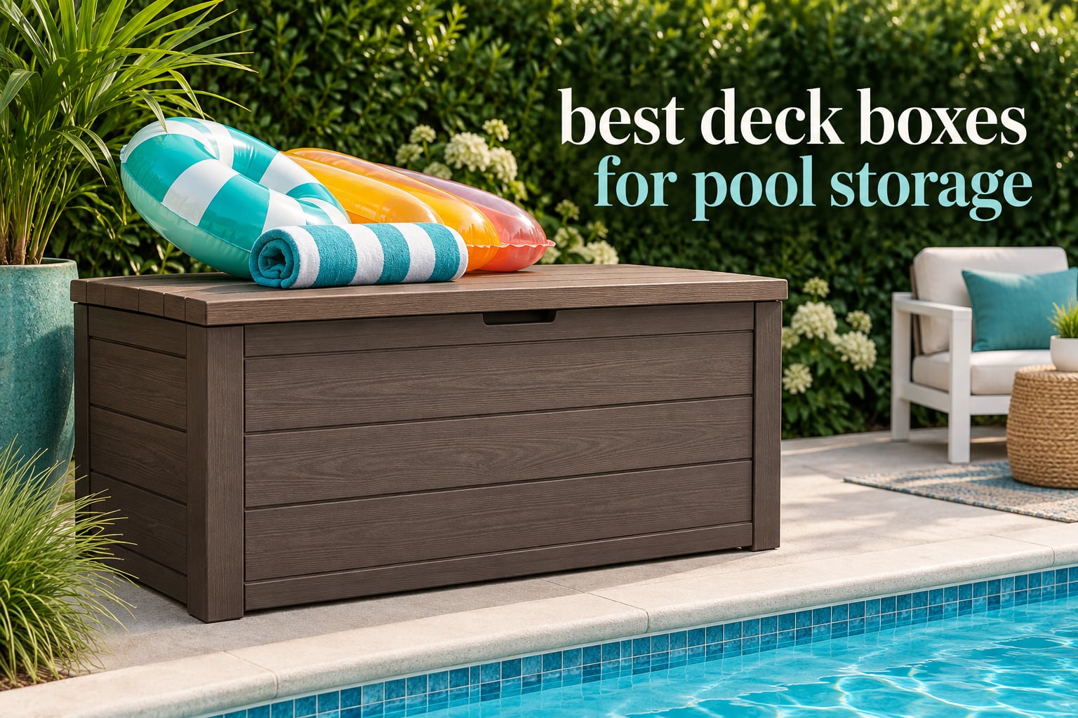 best deck boxes for pool storage