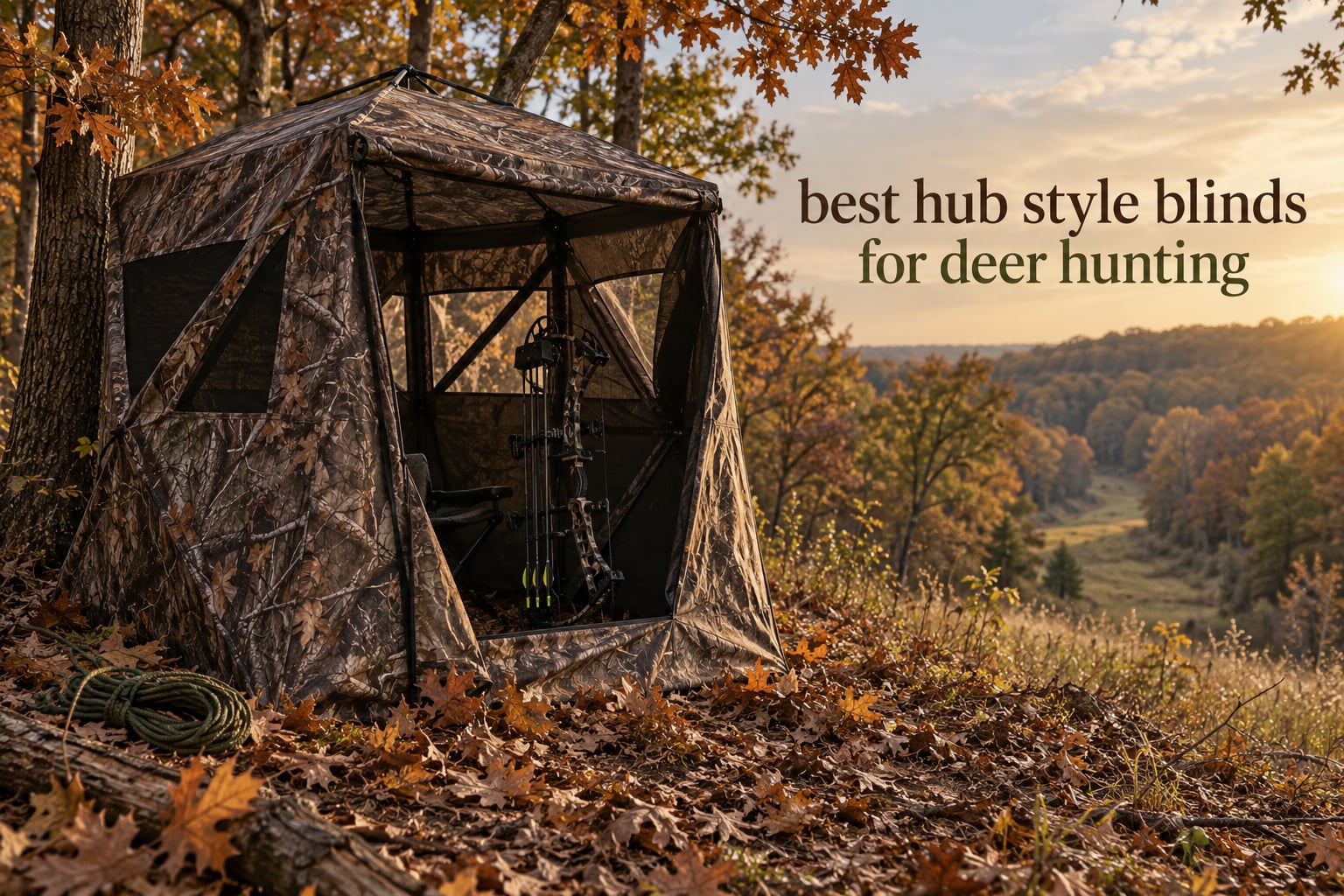 best hub style blinds for deer hunting