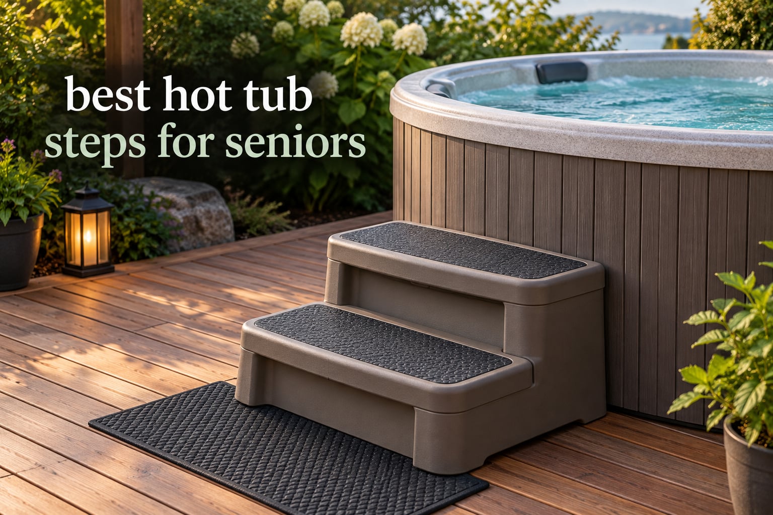 best hot tub steps for seniors