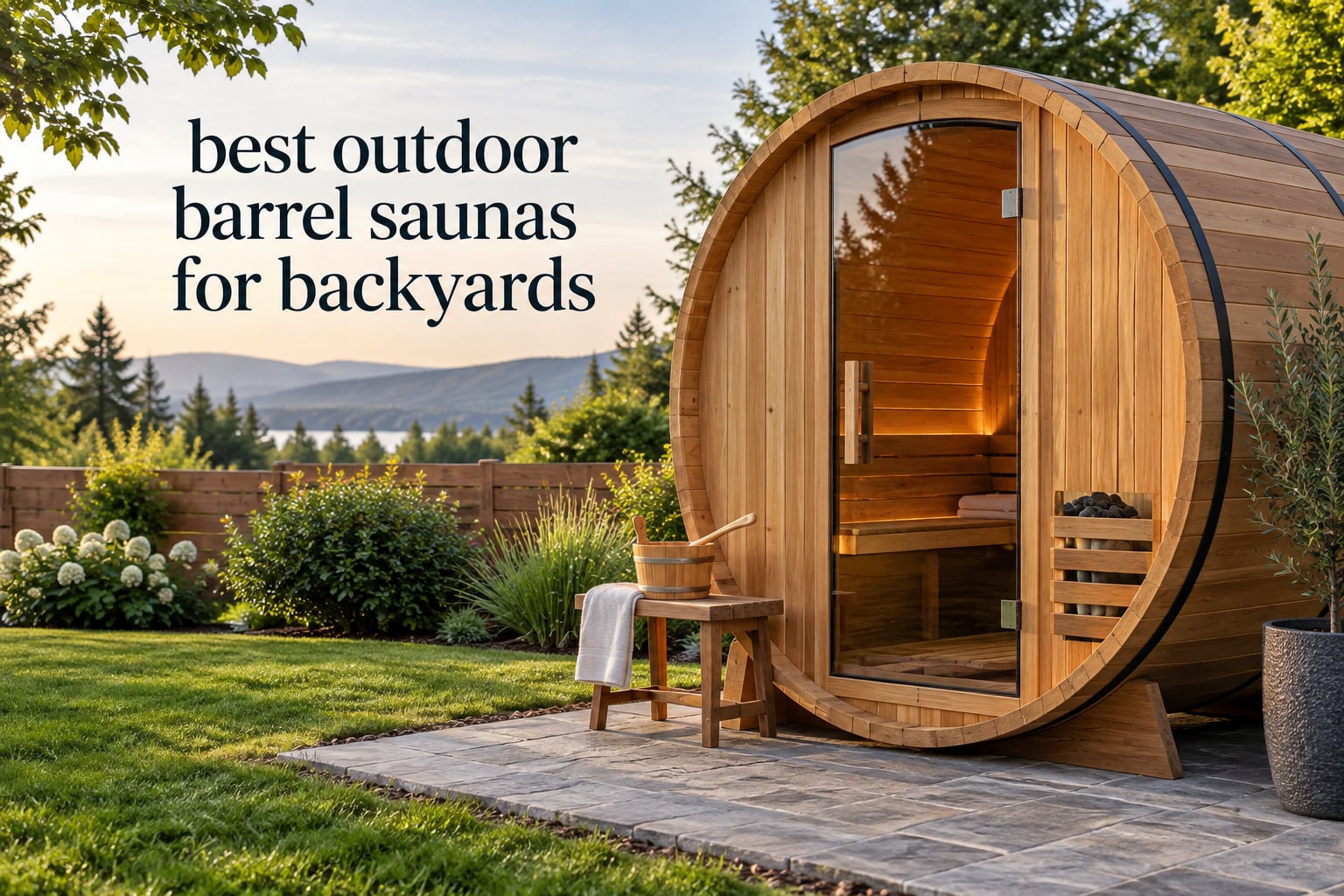 best outdoor barrel saunas for backyards