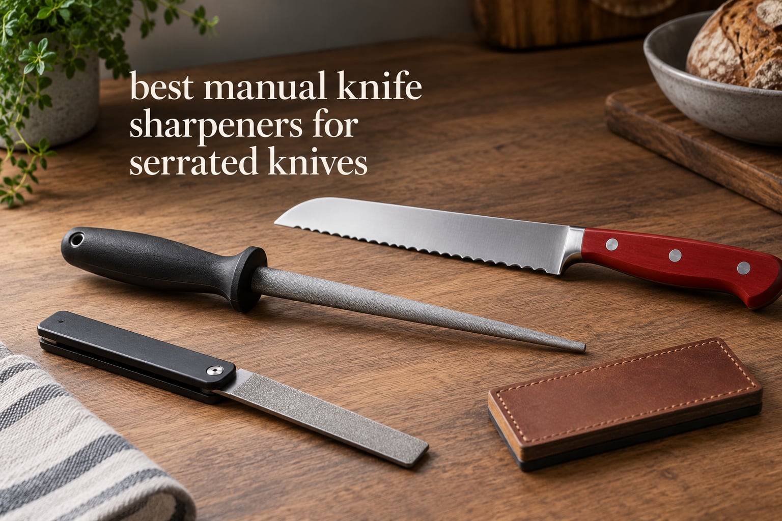 best manual knife sharpeners for serrated knives
