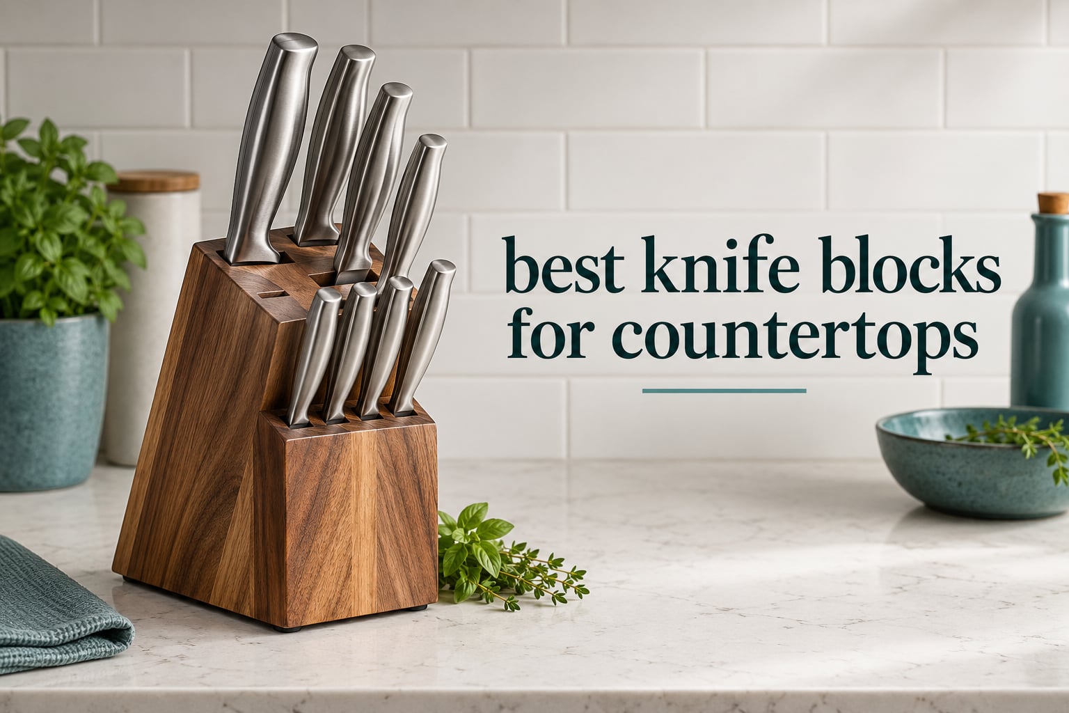 best knife blocks for countertops